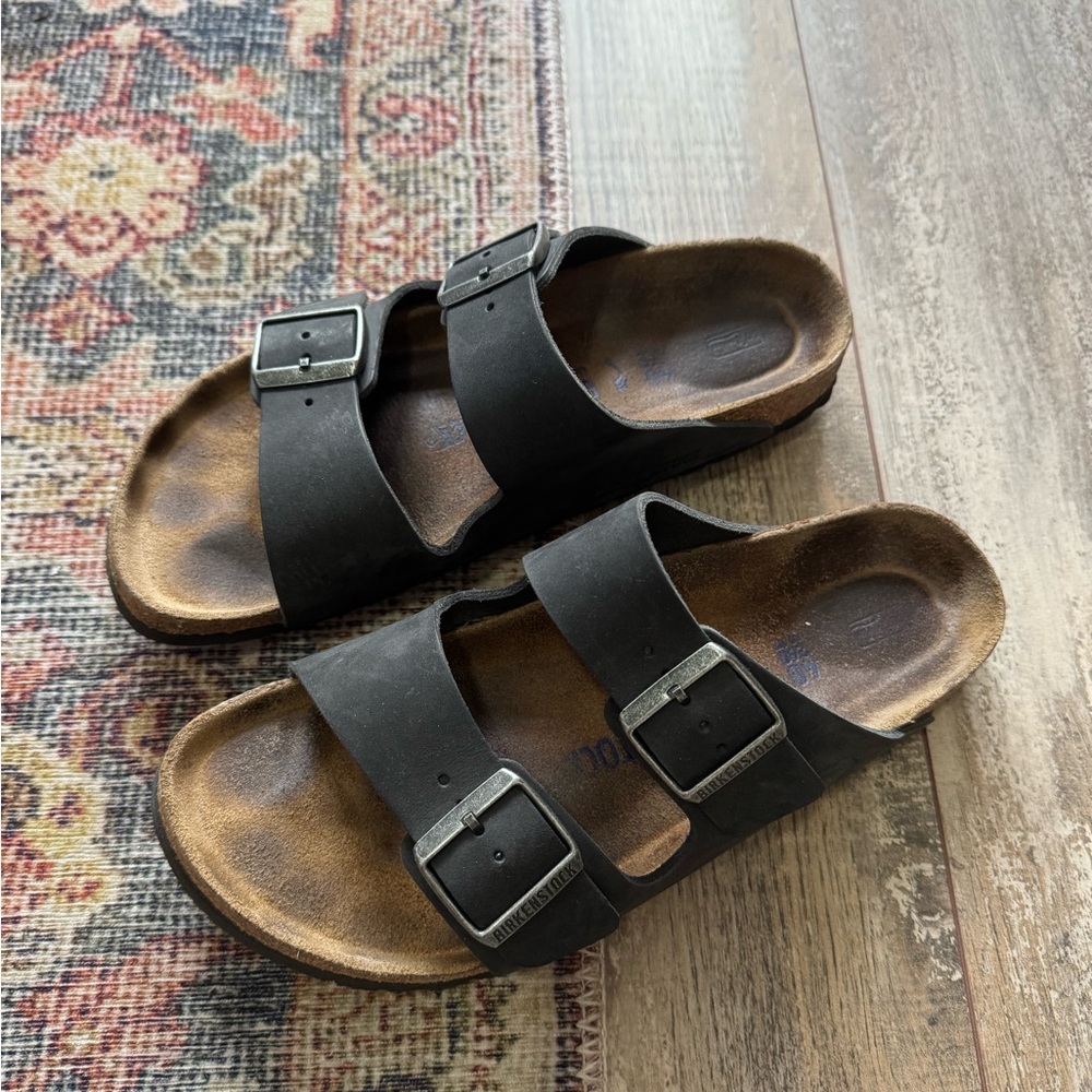 Birkenstock Arizona Sandals - Black, Size 40 - 9-9.5 Narrow